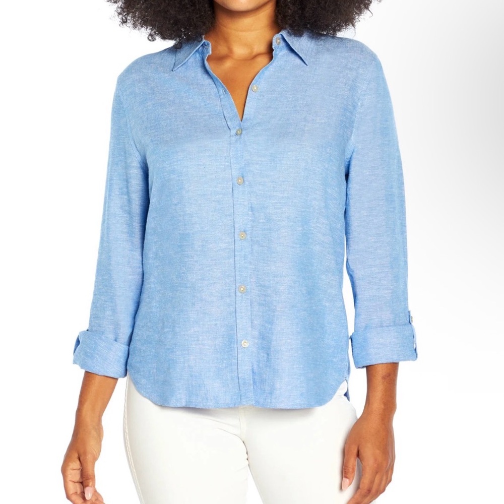 Orvis Sky Blue‎ Women's Button-Down Shirt